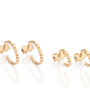 GOLD BRAIDED LEGACY HUGGIE EARRINGS KIT