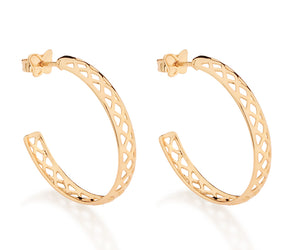 GOLD HERITAGE HOOP EARRINGS