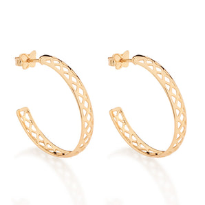 GOLD HERITAGE HOOP EARRINGS