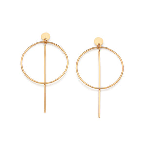 GOLD IMPERIAL ARC MAXI EARRINGS