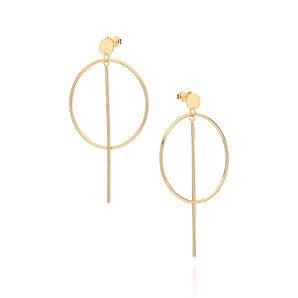 GOLD IMPERIAL ARC MAXI EARRINGS