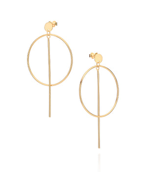 GOLD IMPERIAL ARC MAXI EARRINGS