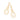 GOLD MAXI GLIMMER PENDULUM EARRINGS