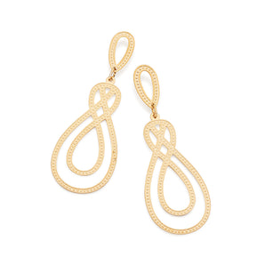 GOLD MAXI GLIMMER PENDULUM EARRINGS
