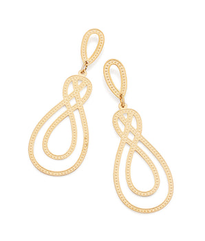 GOLD MAXI GLIMMER PENDULUM EARRINGS