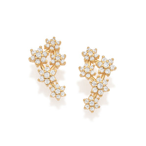 GOLD GARDEN OF TIME STUD EARRINGS
