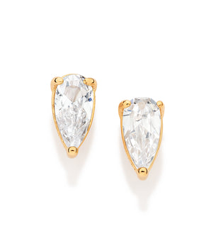 GOLD MAJESTIC DROPLET STUD EARRINGS