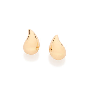 GOLD DROP OF TIME STUD EARRINGS