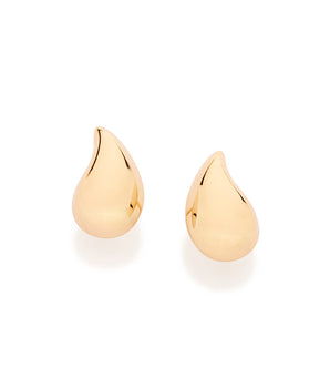 GOLD DROP OF TIME STUD EARRINGS