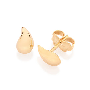 GOLD DROP OF TIME STUD EARRINGS