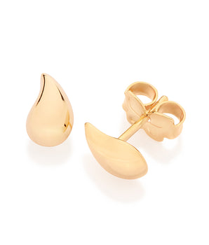 GOLD DROP OF TIME STUD EARRINGS