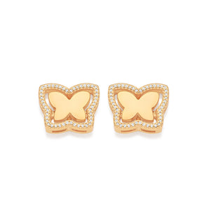 GOLD BUTTERFLY CHRONICLES STUD EARRINGS