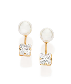 GOLD ORIGIN PEARL STUD EARRINGS