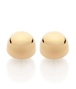 GOLD CLASSIC DOME STUD EARRINGS