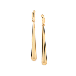 GOLD PLATED DROPLET PENDULUM EARRINGS