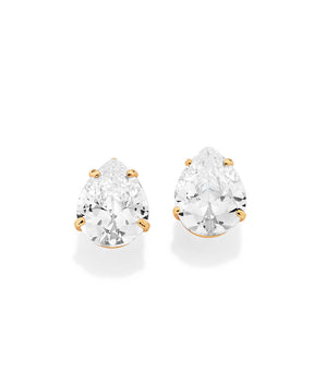 GOLD GRACEFUL LOVE STUD EARRINGS
