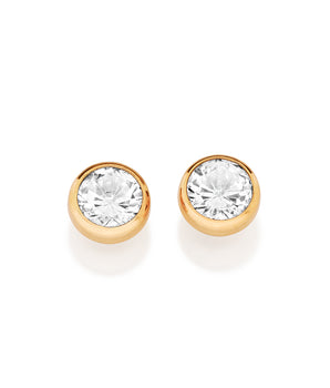 GOLD FOREVER BRILLIANT STUD EARRINGS