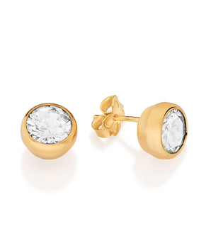 GOLD FOREVER BRILLIANT STUD EARRINGS