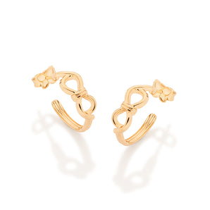 GOLD TENDER LOVE PEARL DROP EARRINGS