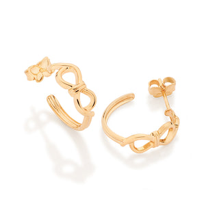 GOLD TENDER LOVE PEARL DROP EARRINGS
