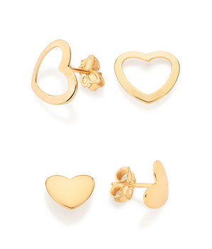 GOLD HEART OF GOLD EARRING KIT