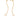 GOLD LOVE LETTER CHAIN EARRINGS