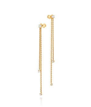GOLD FALLING FOR YOU CHAIN EARRINGS