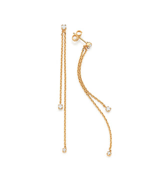 GOLD FALLING FOR YOU CHAIN EARRINGS
