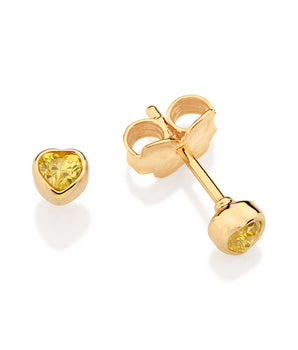 GOLD HEART OF SAMBA STUD EARRINGS