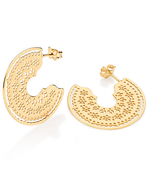 GOLD JUNINA FESTIVAL HOOP EARRINGS