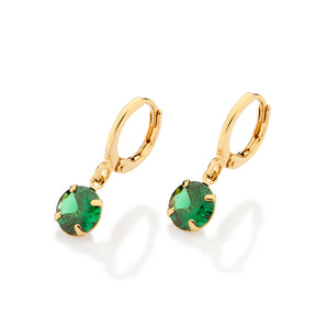 GOLD AMAZON FOREST HUGGIE EARRINGS