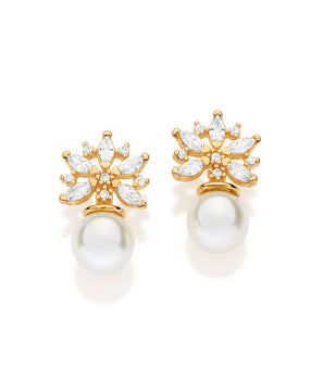 GOLD AZURE GARDEN BLOOM EARRINGS