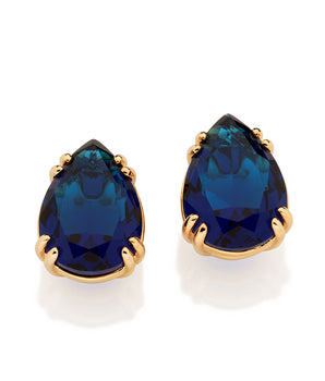 GOLD AZURE THRONE STUD EARRINGS