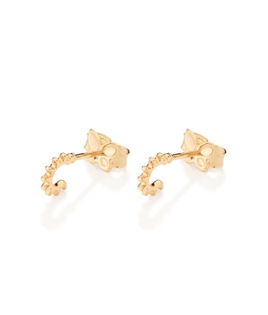 GOLD LITTLE SUNRISE HUGGIE EARRINGS