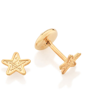 GOLD COUNTRY STAR STUD EARRINGS
