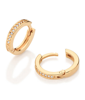 GOLD PRAIRIE LIGHTS HUGGIE EARRINGS