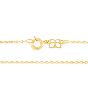 GOLD WIRE PADLOCK NECKLACE
