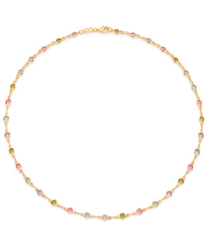 GOLD PLATED CHAIN WITH STONE