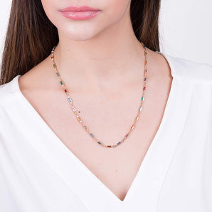 GOLD PLATED CHAIN WITH STONE