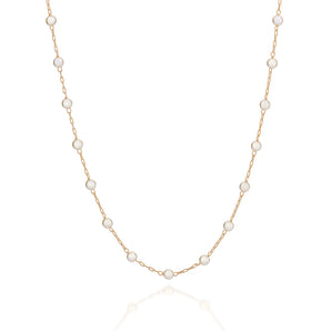 GOLD CHAIN WITH PEARLS