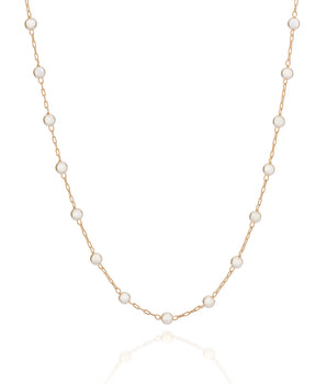 GOLD CHAIN WITH PEARLS