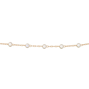 GOLD CHAIN WITH PEARLS