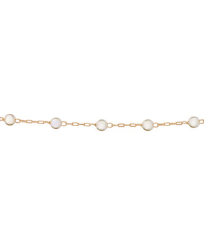 GOLD CHAIN WITH PEARLS