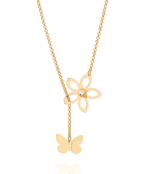GOLD PLATED CHAIN WITH CRYSTAL