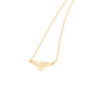 GOLD PLATED NECKLACE WITH DIVINE HOLY SPIRIT