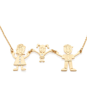 GOLD CHAIN WITH ZIRCONIA