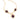 GOLD CHAIN WITH CRYSTAL AND ZIRCONIA