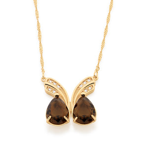 GOLD CHAIN WITH CRYSTAL AND ZIRCONIA