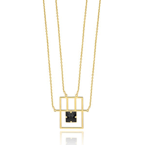 GOLD CHAIN WITH STONE