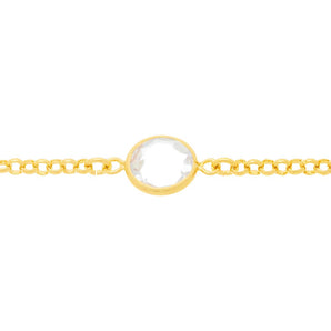 GOLD CHAIN WITH CRYSTAL